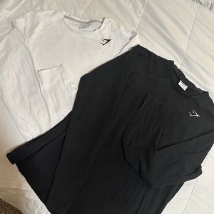 GymShark Black & White Long sleeves